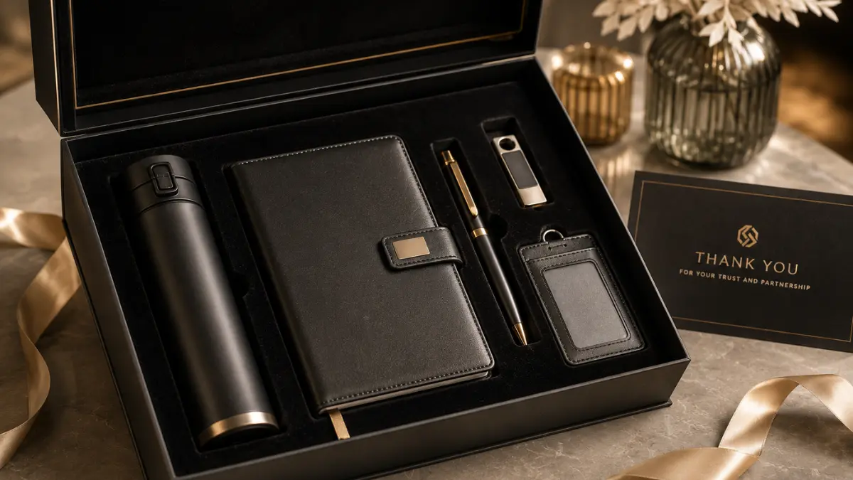 Hampers Corporate Berkonsep Executive Gift Box dengan Produk Pilihan