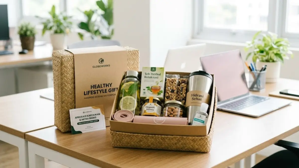 Hampers Perusahaan Bertema Healthy Lifestyle dengan Produk yang Fungsional