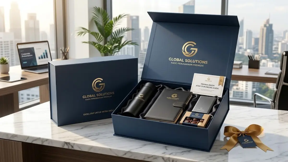 Hampers Perusahaan dalam Premium Gift Box yang Siap Menjadi Media Branding