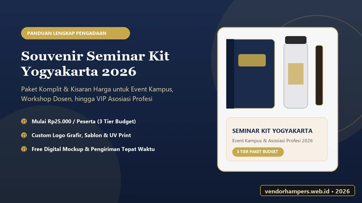 Souvenir Seminar Kit Yogyakarta 2026: Paket & Harga